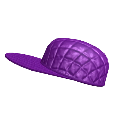 Purple Tilted Flat Brim Baseball Hat