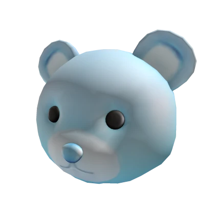 Blue Teddy Bear Head