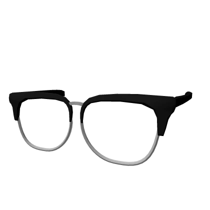 Black Silver Square Rimmed Glasses