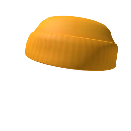 Yellow Short Roll Beanie