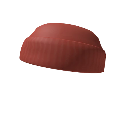 Red Short Roll Beanie