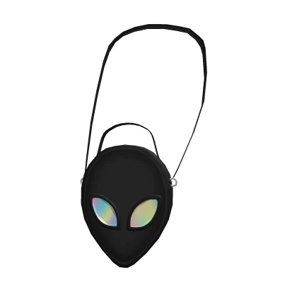 Holographic Alien Purse Black