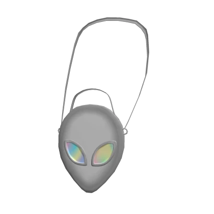 Holographic Alien Purse White