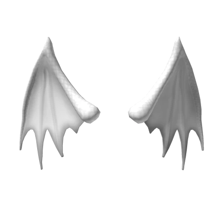 White Scalie Dragon Wings