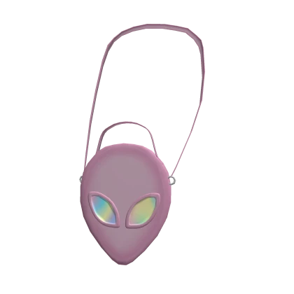 Holographic Alien Purse Pink