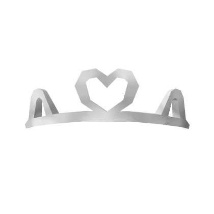 Heart Silver Tiara