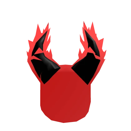 Red Flaming Demon Horns