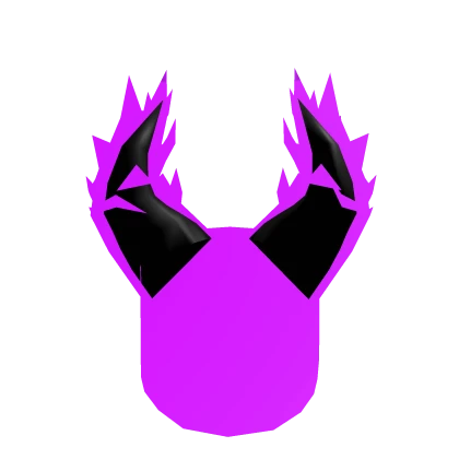 Purple Flaming Demon Horns