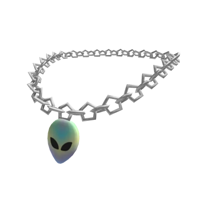 Holographic Alien Necklace 3.0 White