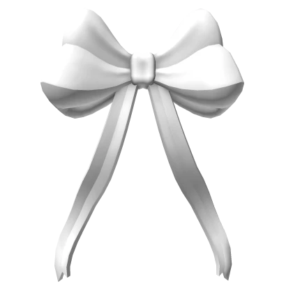 White Flowy Bow