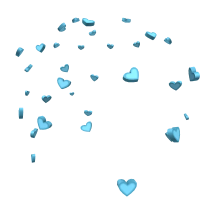 Blue Candy Heart Confetti