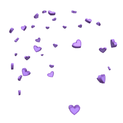 Purple Candy Heart Confetti