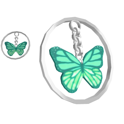 Turquoise Butterfly Silver Hoop Earrings