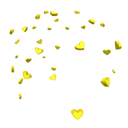 Yellow Candy Heart Confetti