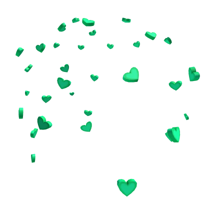 Mint Candy Heart Confetti