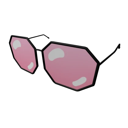 Pastel Pink Octagon Glasses