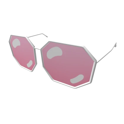 Pastel Pink Octagon Glasses