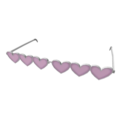 Aesthetic Heart Sunglasses: Pink & Silver