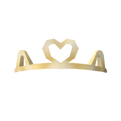 Heart Gold Tiara