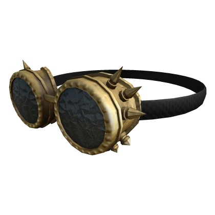 Spiked Brass Steampunk Goggles