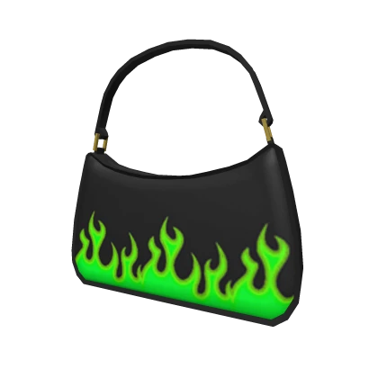 Flame Purse Green