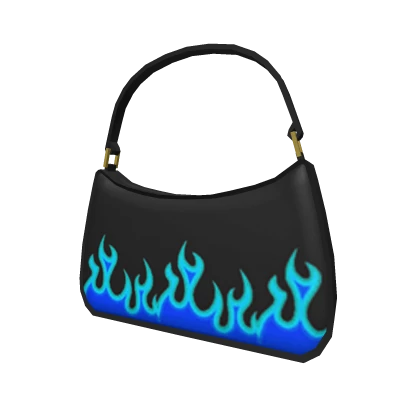 Flame Purse Blue