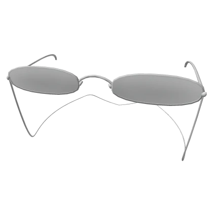 White Retro Aesthetic Sunglasses