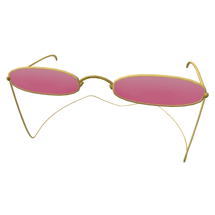 Pink & Gold Retro Aesthetic Sunglasses