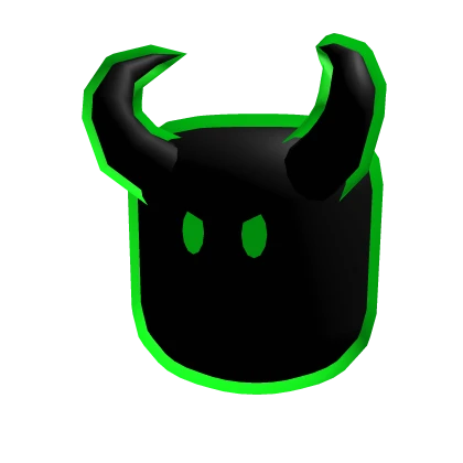 Green Toony Demon Head