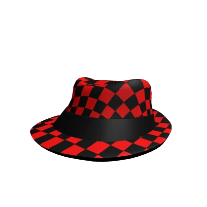 Red Checker Fedora