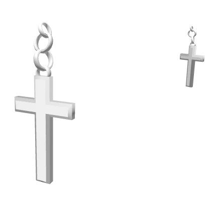 Silver Cross Earrings