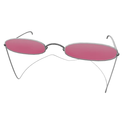 Pink & Silver Retro Aesthetic Sunglasses