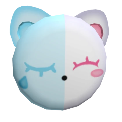 Blue & Pink Bear Mask