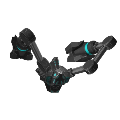 Cyan Mecha Arms (Over-Hanging)