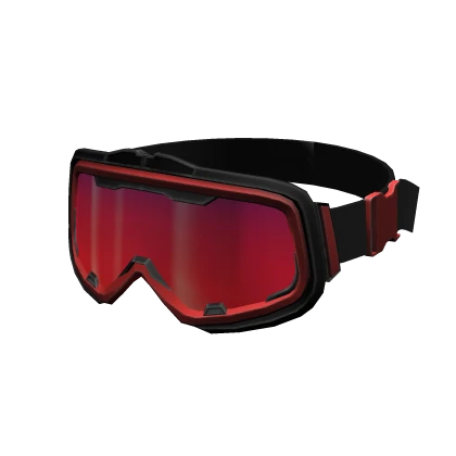 Red Techwear Goggles (Lowered)