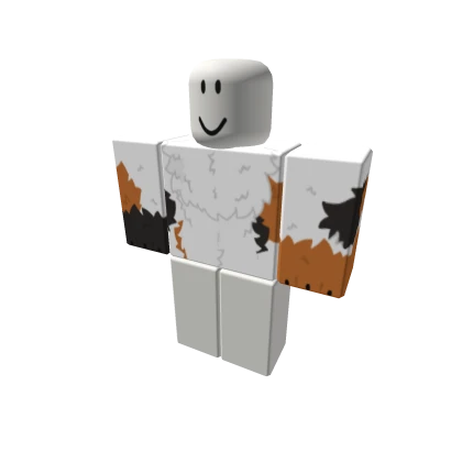 White Calico Fluffy Cat