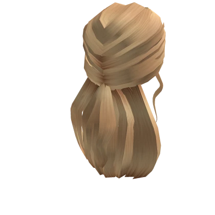 Blonde Half Up Ponytail