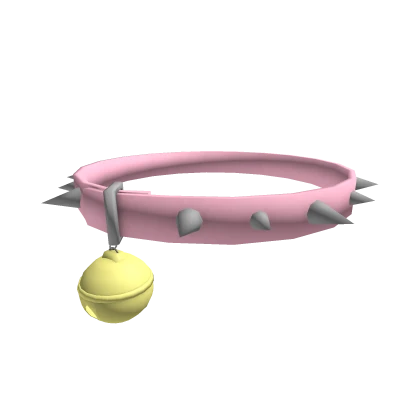 Pink Spiked Cat Collar