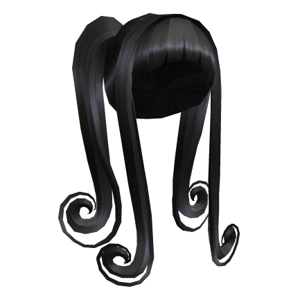 Swirly Pigtails Black