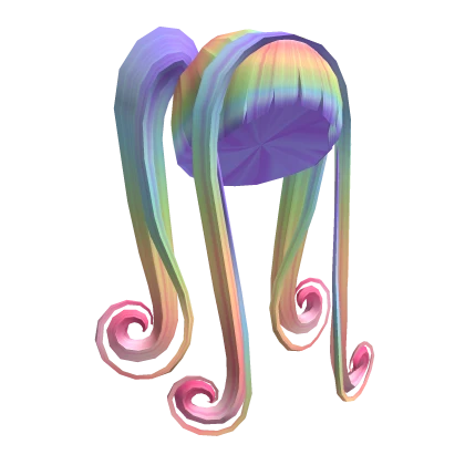 Swirly Pigtails Rainbow