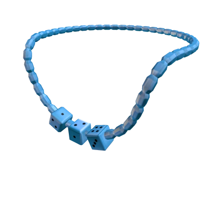 Blue Beryl Dice Necklace