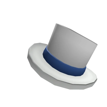 White and Blue Tiny Top Hat