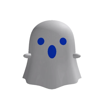 Recolorable Ghost With Blue Eyes