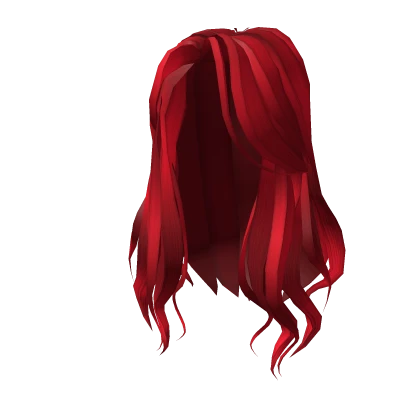 Wavy Red Voluminous Hair