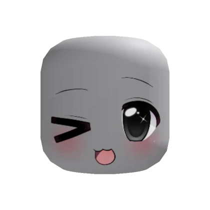 cute wink moe face (recolorable)