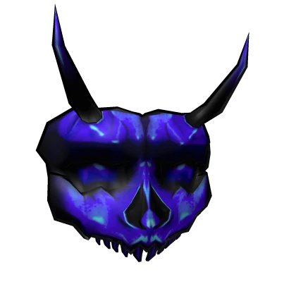 Cyber Oni Mask - Blue