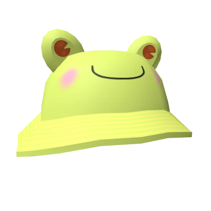 Cute Frog Stylish Hat with Blush