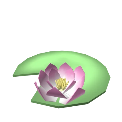 Big Cute Lily Pad with Flower