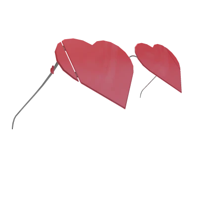 Sleek Pink Heart Glasses
