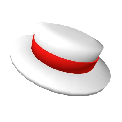Red Banded Porkpie Hat